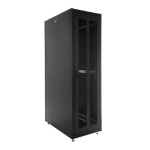 ЦМО Шкаф телекоммуникационный напольный ЭКОНОМ 48U (600 * 1000) дверь перфорированная 2 шт.  цвет че