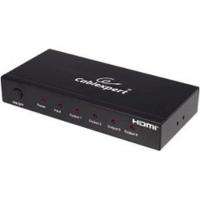 Gembird DSP-4PH4-02 Разветвитель HDMI Cablexpert, HD19F/4x19F, 1 компьютер => 4 монитора, Full-HD, 3D, 1.4v