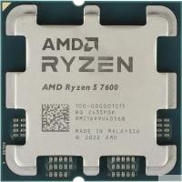 CPU AMD Ryzen 5 7600 OEM (100-000001015) {Raphael, 6C/12T, 3.8/5.1GHz, 32MB, 65W} 