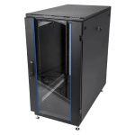 ЦМО Шкаф телекоммуникационный напольный 24U (600 x 1000) дверь стекло  чёрный  ШТК-М-24.6.10-1ААА-90