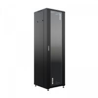 NTSS Шкаф напольный универсальный серверный NTSS R 18U 600х600мм, 4 профиля 19, двери стекло и сплошная металл, боковые стенки съемные, регулируемые о