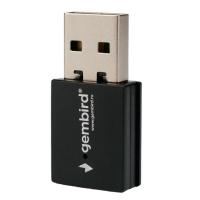 Gembird Сетевой адаптер WiFi+Bluetooth 600 Мбит, двухдиап., мини, USB, 802.11b/a/g/n/ac, RTL8821CU (WNP-UA-018)