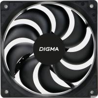 Вентилятор Digma DFAN-120-9 120мм черный 3-pin 4-pin (Molex)Ret