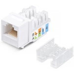 Exegate EX297267RUS Модуль-вставка Keystone Jack RJ-45 ExeGate KJ-8P8C-SH-C6A-180-TL (Кат.6A  экрани