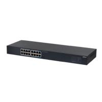 DAHUA DH-SG1016 16-портовый гигабитный неуправляемый коммутатор, 16xRJ45 1Gb, коммутация 32 Гбит/с, MAC-таблица 8К, металл