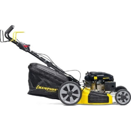 Фото  CHAMPION Газонокосилка LM5347 { 4,4кВт привод 520мм 60л 20-80мм 1рычаг/8, 39кг 4в1 }