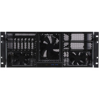 Фото  Procase RE411-D4H11-E-55 Корпус 4U server case,4x5.25+11HDD,черный,без блока питания,глубина 550мм,MB EATX 12"x13"