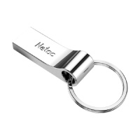 Фото  Netac USB Drive 32GB U275 <NT03U275N-032G-20SL>, USB2.0, с кольцом, металлическая
