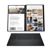 Фото  ASUS Zenbook Duo UX8406CA-QL345X  [90NB14X1-M00M30] Inkwell Gray 14" {FHD OLED Ultra 7 255H/32GB 1TB/Intel Arc Graphics/WIN11 PRO/Stylus+Sleeve}
