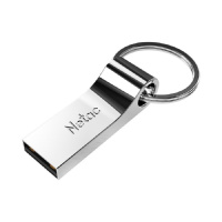 Фото  Netac USB Drive 32GB U275 <NT03U275N-032G-20SL>, USB2.0, с кольцом, металлическая