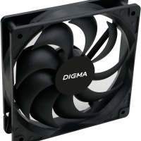 Фото  Вентилятор Digma DFAN-120-9 120мм черный 3-pin 4-pin (Molex)Ret