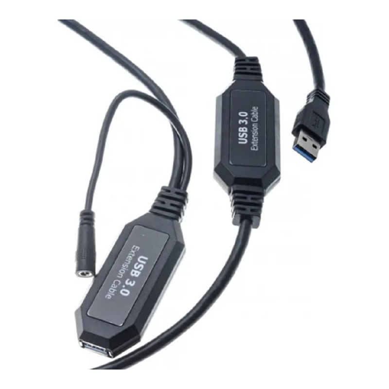 Фото  VCOM CU827-10M Кабель-адаптер USB3.0-repeater, удлинительный активный <Am-->Af> 10м <CU827-10M>[6937510855117]