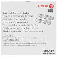 Фото  Xerox 106R04349 Тонер-картридж (двойная упаковка) для XEROX B205/B210/B215 (2*3 000 стр.)