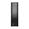 Фото  NTSS Шкаф напольный универсальный серверный NTSS R 18U 600х600мм, 4 профиля 19, двери стекло и сплошная металл, боковые стенки съемные, регулируемые о