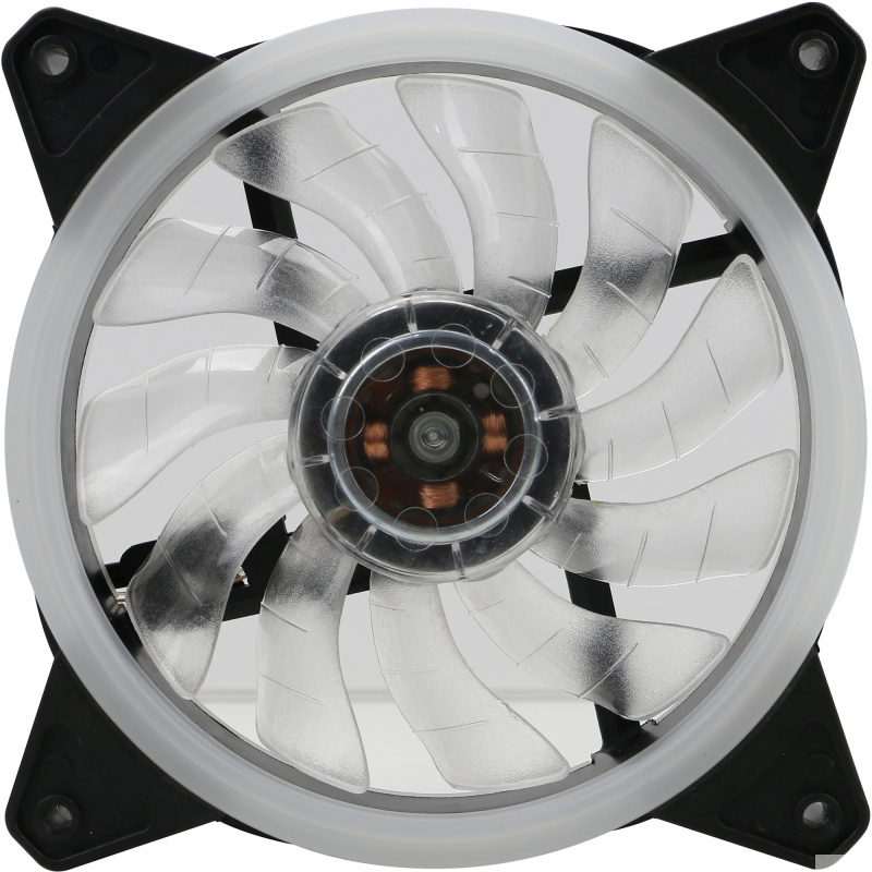 Фото  Вентилятор Digma DFAN-FRGB3 RGB 120мм черный 3-pin 4-pin (Molex) Ret