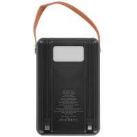 Фото  Perfeo Powerbank PRODIGE 80000 mAh/LED/PD + QC 3.0/Type-C/Lightning/3 USB/Выход: 5A, max 22.5W/Black (PF_C3699)