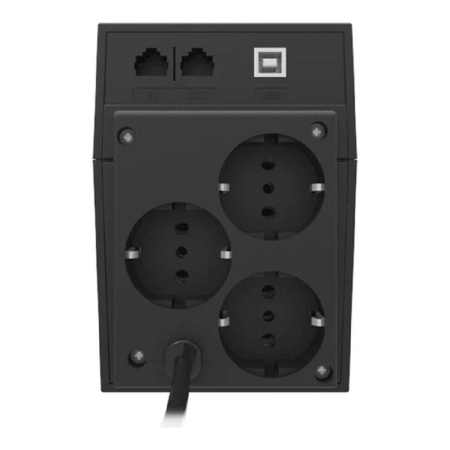 Фото  PowerCom Raptor RPT-800AP EURO ИБП {Line-Interactive, 800VA / 480W, Tower, 3*EURO, USB} {859799}