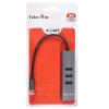 Фото  Telecom Переходник USB 3.1 Type-C -->RJ-45 1000Mbps +3 USB3.0, Aluminum Shell, 0.2м Telecom <TA311C>