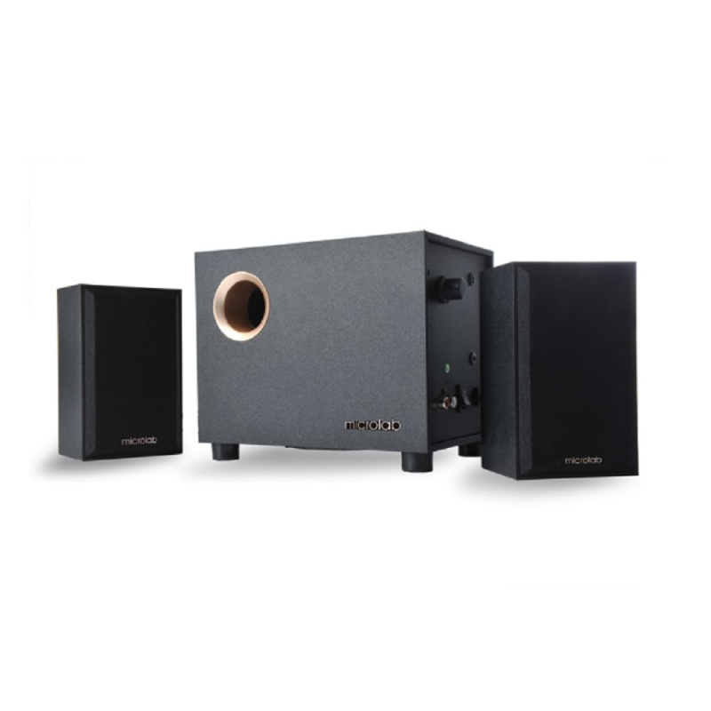 Фото  Microlab M-105BT {10 Вт RMS, Распределение мощности 2,5 Вт х 2 +5 W, Частотная характеристика 40-20 кГц, Соотношение сигнал/шум 70 дБ}