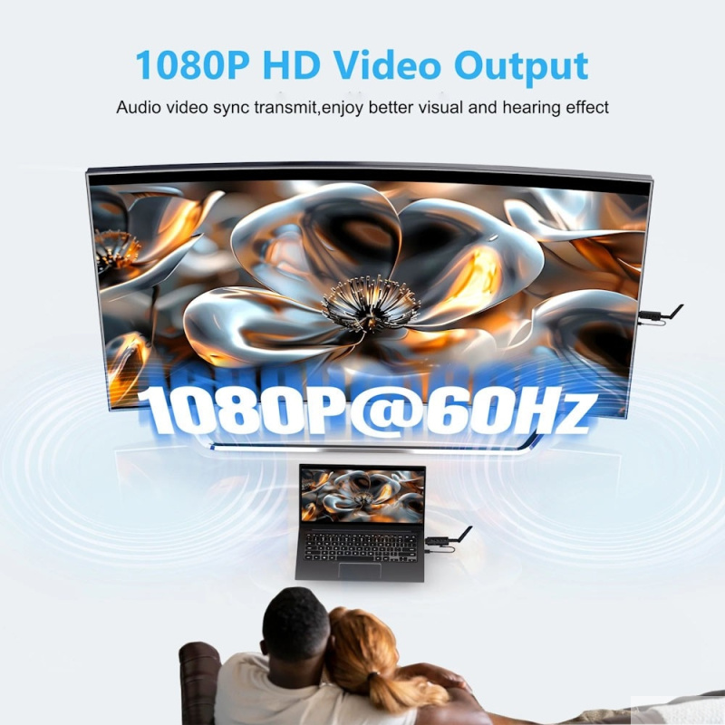 Фото  ORIENT VE059, WiFi HDMI Extender (Tx+Rx), HDMI беспроводной удлинитель до 80 м, HDMI 1.4, 1080p@60Hz, HDCP1.2, внешние съемные антенны, питание от USB