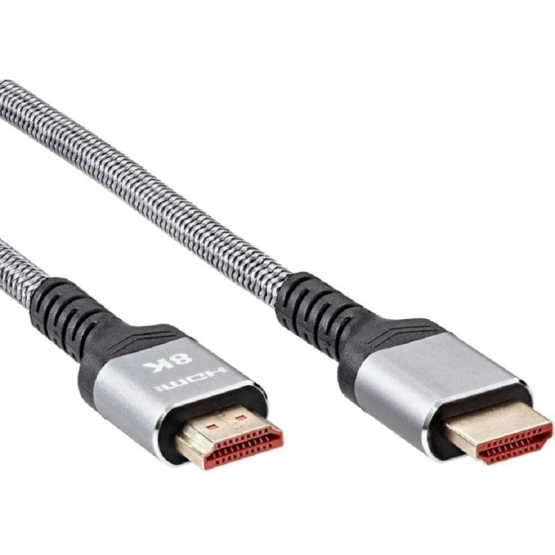 Фото  iOpen ACG859A-10.0 Кабель интерфейсный HDMI-HDMI 19M/M,ver. 2.1 8KX60Hz (Econom) оплетка 10m