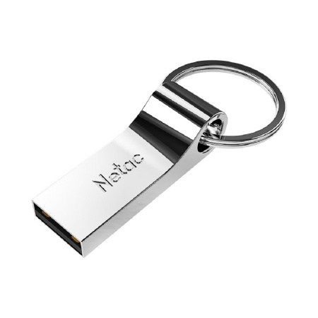 Фото  Netac USB Drive 32GB U275 <NT03U275N-032G-20SL>, USB2.0, с кольцом, металлическая