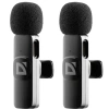 Defender Петличный микрофон Talky-138 wrls, черный, на прищепке, 2шт [64138]