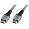 Фото  Cablexpert Кабель HDMI 19M/19M, v2.2, 16K, медь, тройной экран, нейлон, 1м, серый, коробка (CCP-HDMI16K-1M)