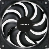 Вентилятор Digma DFAN-120-9 120мм черный 3-pin 4-pin (Molex)Ret
