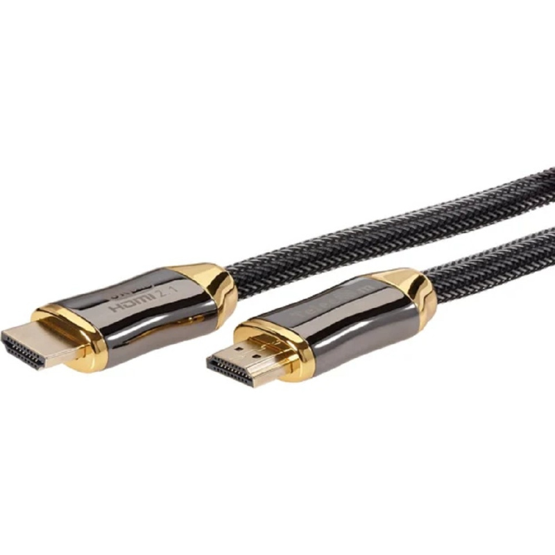Фото  Telecom TCG300-3M Кабель HDMI 19M/M,ver. 2.1, 8K@60 Hz 3m метал разъемы, нейлоновая оплетка Telecom <TCG300-3M>