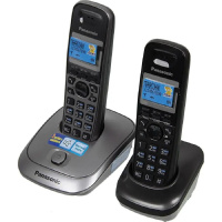 Фото  Panasonic KX-TG2512RU1 {Доп трубка в комплекте, АОН, Caller ID, спикерфон, полифония}