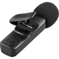 Фото  Defender Петличный микрофон Talky-138 wrls, черный, на прищепке, 2шт [64138]