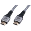 Cablexpert Кабель HDMI 19M/19M, v2.2, 16K, медь, тройной экран, нейлон, 1м, серый, коробка (CCP-HDMI16K-1M)