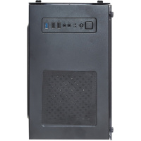 Фото  ExegateEX294382RUS Корпус Minitower ExeGate Mistery X2 (mATX, без БП, 2*USB+1*USB3.0, аудио, черный, 4 вент. 12см с RGB подсветкой, боковая панель - з