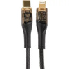 Фото  PERFEO Кабель USB C вилка - Lightning вилка, 30W, нейлон, черный, длина 1 м., PREMIUM (C1002)
