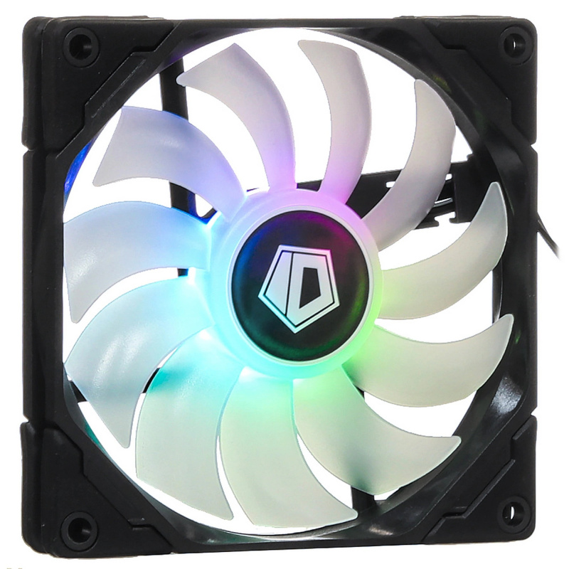 Фото  Case Fan ID-Cooling TF-9215-ARGB  (92mm PWM, 4pin, супер-тонкий, ARGB, черный, 800-2500об/мин)  BOX