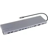 VCOM CU4703  Адаптер TypeC -->3*USB3.0+2*USB2.0+VGA+RJ45+SD+TF+AUD+HDMI+DP+2*USB3.1 Data+PD[4895182217294]