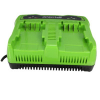 Фото  Greenworks Зарядное устройство для 2-х аккумуляторов Greenworks G24X2UC2, 24V [2931907]