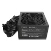 Фото  Блок питания CBR ATX 450W 80+ Bronze, DC-DC, APFC, 0.6mm, 24pin, 1*8-pin(4+4P), 1*6+2pin, 4*SATA, 2*IDE, 12cm fan, 1.5м кабель питания, черный [PSU-AT