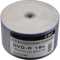 Диски CMC DVD-R 4,7 GB 16x Bulk/50 Full Ink Print (141168)