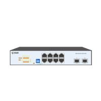 SNR SNR-S2300G-8TM-POE Управляемый Web-smart PoE коммутатор уровня 2, 8 портов 10/100/1000Base-T, 2 порта 1/2.5G SFP, бюджет PoE 130 Вт, встроенный БП