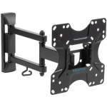 Kromax OPTIMA-214 black {20"-43"  max 30 кг  настенный  4 ст. свободы  наклон +2° -12°  поворот ±90°