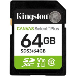 Флеш карта SDXC 64GB Kingston SDS3 64GB Canvas Select Plus V10 w o adapter