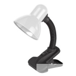 ЭРА C0041423 Настольный светильник N-102-E27-40W-W белый на прищепке