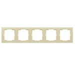 Iek EMB50-K33 РГ-5-БК Рамка 5 мест. гориз. BOLERO кремовый