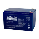 C.ETALON Аккумулятор CHR 12-12 (12 В 12 Ач Нож F2 (Faston))