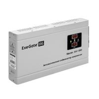 Exegate EX291738RUS Стабилизатор напряжения ExeGate Master AV-1500 (1500ВА, 140-260В, цифр. индикация вход/вых. напряжения, 220В±8%, КПД 98%, 5 уровне