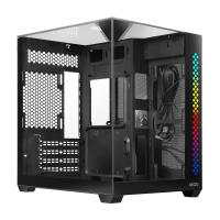 Ginzzu V340 RGB подсветка, закаленное стекло 1*USB 3.0,1*USB 2.0, AU Белый mATX