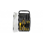 Набор STAYER "MASTER": Отвертка реверсивная с эргономичной ручкой  с насадками  в пластмассовом бокс