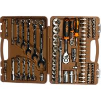 Ombra OMT82S12 Набор инструмента универсальный 1/4", 1/2"DR с головками торцевыми 12-гранными 1/2"DR, 82 предмета
